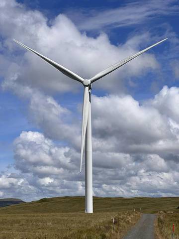 Wind Turbine in field.